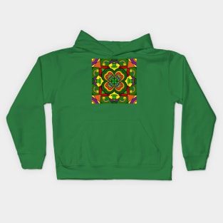 FOUR Leaf Clover -  St Patricks Day Art Kids Hoodie